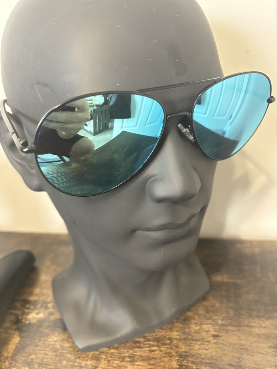 Diff Eyewear Karter Matte Black Aviator Sunglasses Silver  display picture 2