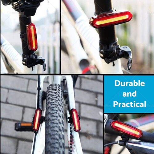 Red Bike Tail Light 120 Lumens LED USB Rechargeable Powerful Bicycle Rear Light - Picture 5 of 19