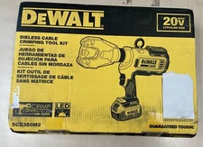 DEWALT Cable Crimping Tool, Dieless (DCE350M2) TOOL ONLY NEW OPEN BOX SEE PICS