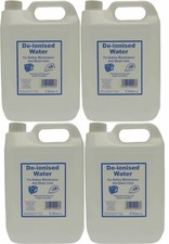 4 x Deionised Water 5 Litre 5L De Ionised Car Battery System Iron Distilled