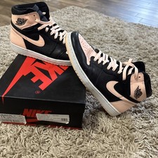 Nike Air Jordan 1 Retro High OG Crimson Tint 2019 Sz 11.5 555088-081 Black W/box