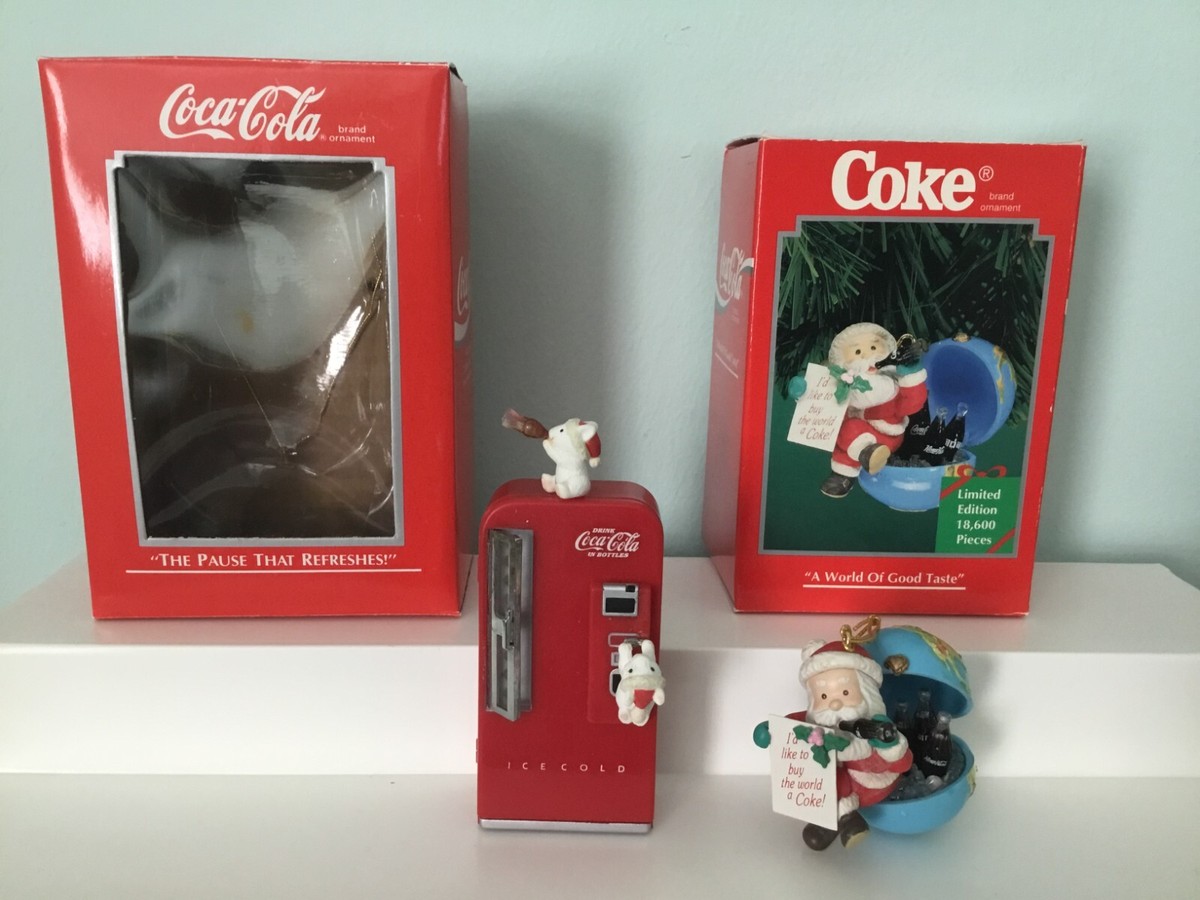 Vintage Coca-Cola Ornaments - 1989 / 1996 - Distributed by Enesco