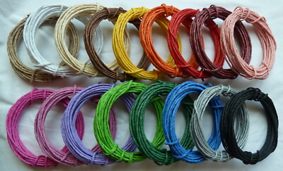 Papierdraht Papierkordel Papierbindedraht Drahtkordel - Stärke 2mm / 5m-Ring