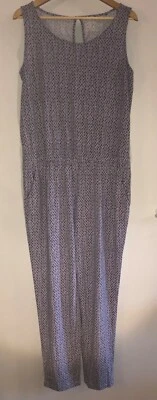 Damen Jumpsuit Overall lila/ schwarz Größe L 44/46 - NEU ESMARA + Geschenke - Bild 1 von 4