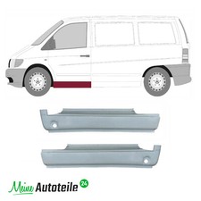 2x Reparaturblech Schweller Einstiegblech L + R f&uuml;r Mercedes Vito Viano W638