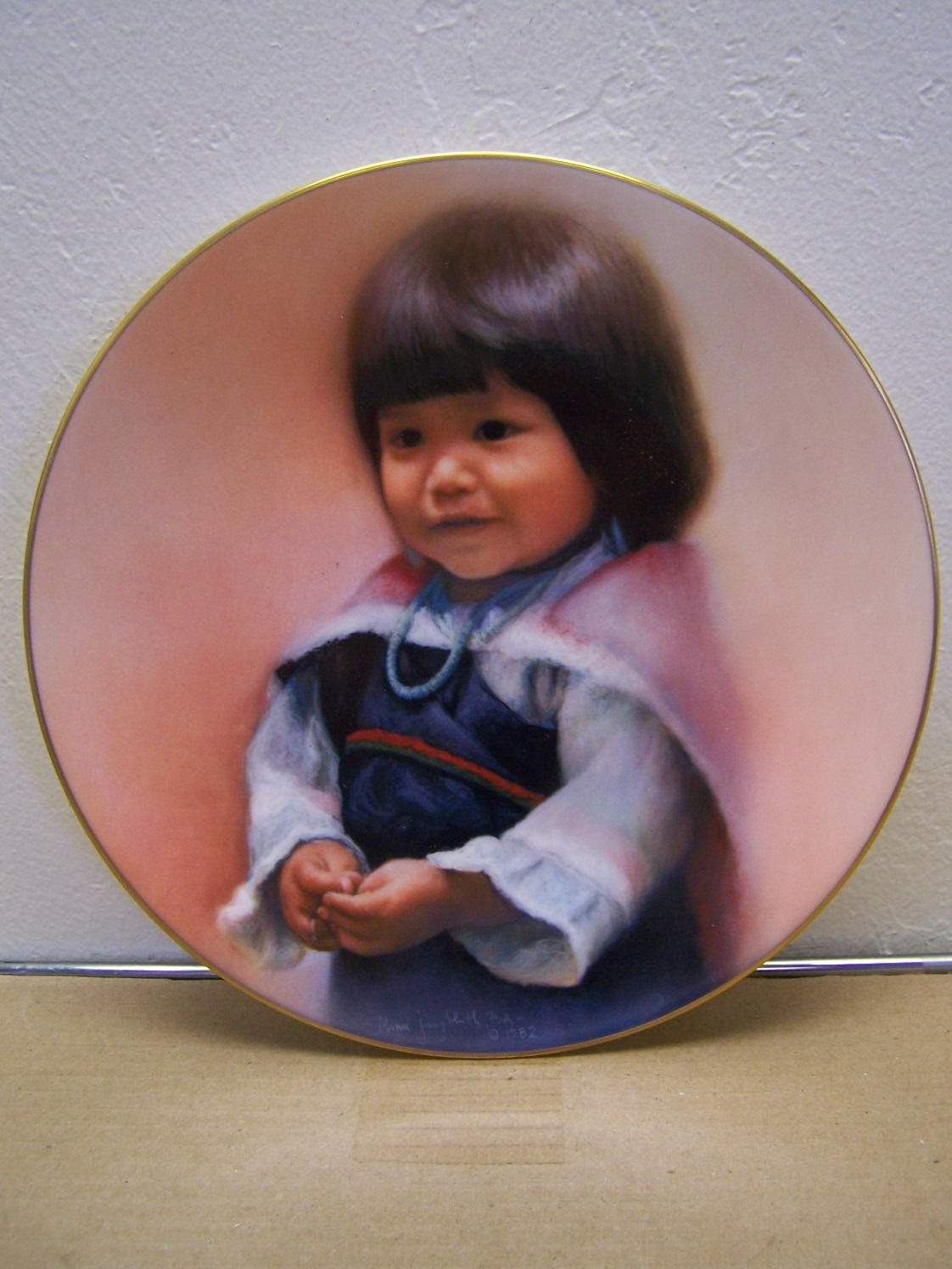 1983 Children of the Pueblo Apple Flower Doulton Fine China Plate, Numbered  | eBay
