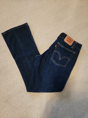 WOMENS LEVIS 525 STRETCH BOOT CUT JEANS SIZE 8 M (32x31'')