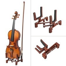New High Quality Lightweight Adjustable Violin / Viola Stand Burgundy Color