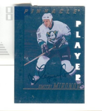 1997/98 Pinnacle Be A Player Dmitri Mironov AUTO FOIL DIE-CUT version