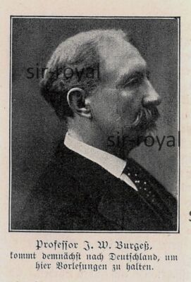 Professor J. W. Burgetz - 1906 ~4x7cm -
