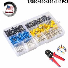 Cold Pressed Crimp Connectors Electrical Wire Terminal End Ferrules Kit 440/390x