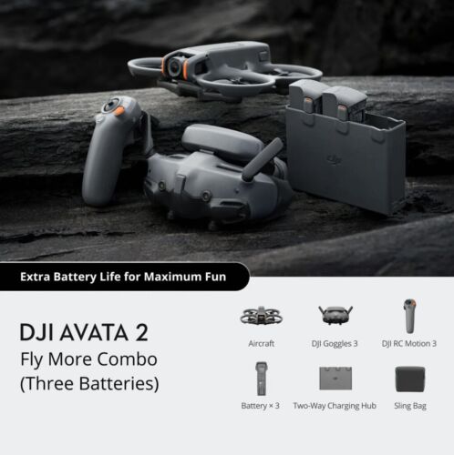 DJI AVATA 2 FLY MORE COMBO (THREE BATTERIES) ONLY FOR $599✅CLANTARTANKILTS. COM✅ - Picture 1 of 1