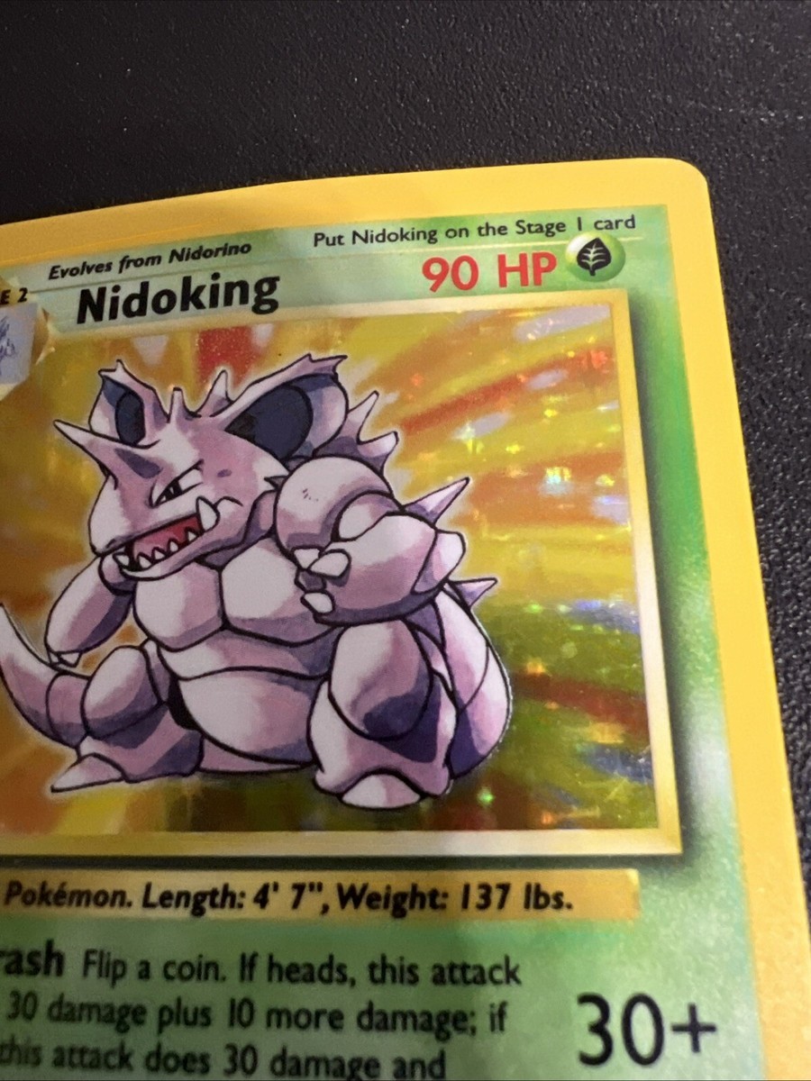 Nidoking 11/102 Rare Holo Pokemon Card 1999-2000 - 90 HP #2 | eBay