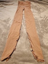 Ice Skating Tights, Footless With Snaps, Girls Size 8-10