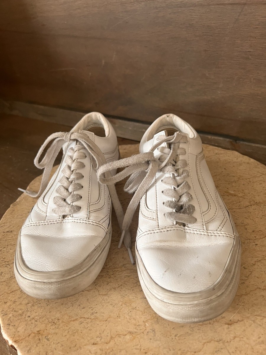 Vans Off The Wall Sneakers Tennis Shoes White Lace Up 9  display picture 1