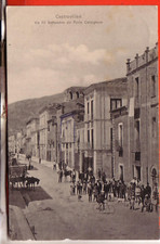 CARTOLINA CASTROVILLARI  VIAGGIATA 1913 VIA XX SETTEMBRE ANIMATISSIMA BELLA RARA