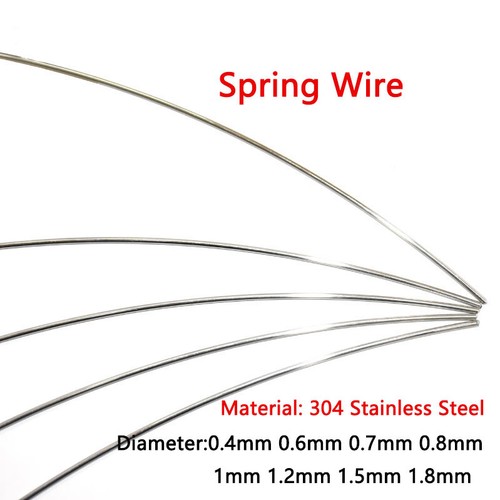 Spring Wire 0.4mm 0.6mm 0.7mm 0.8mm 1mm 1.2mm 1.5mm 1.8mm 304 Stainless Steel - Picture 3 of 6