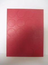 Vintage Lot 100 CARDBOARD ROUND DISCS Unpunched Chipboard Red 1  1/8" Markers