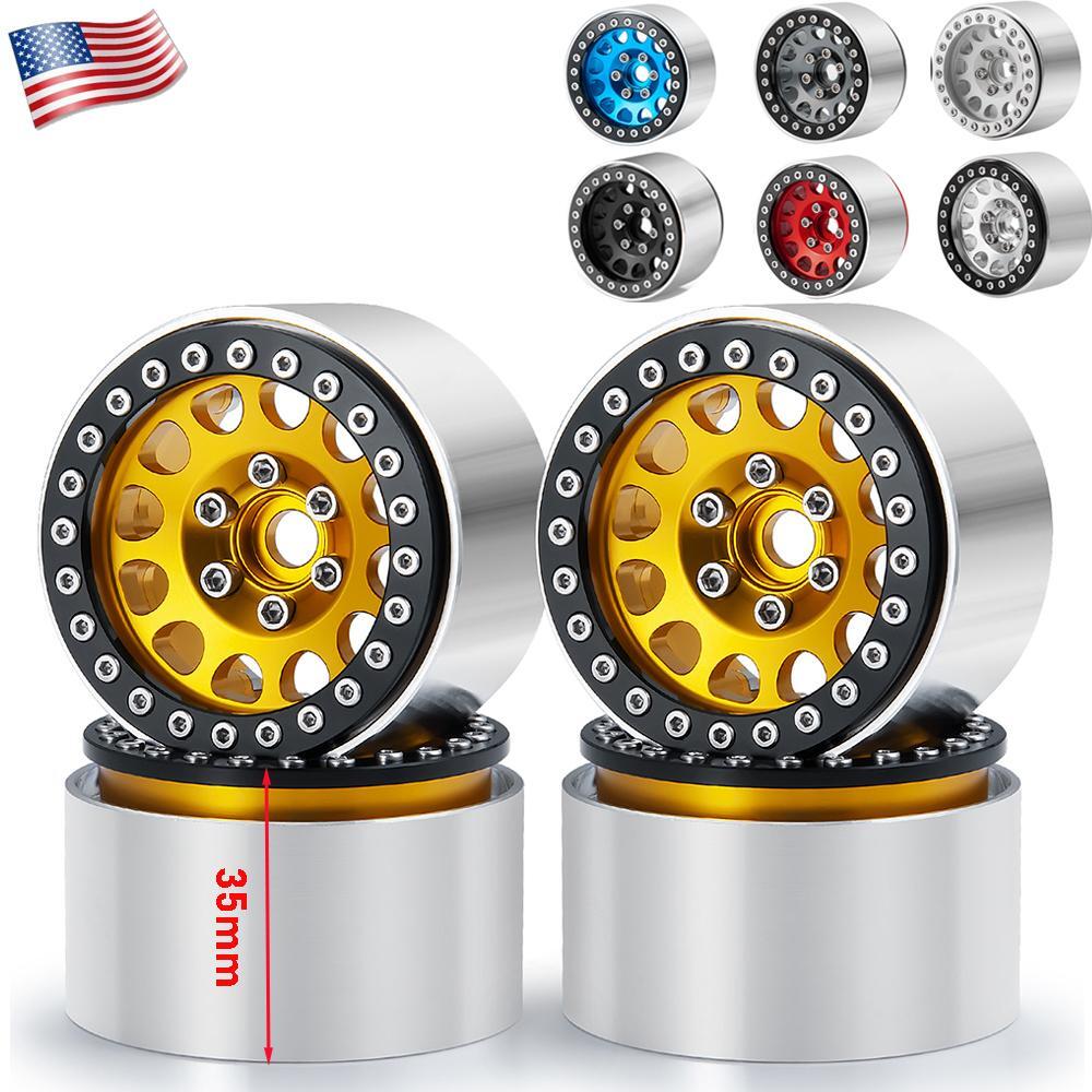 1.9'' Metal Beadlock Wheel Rim 35mm Width for RC 1/10 TRX-4 etc RC4WD RC Crawler