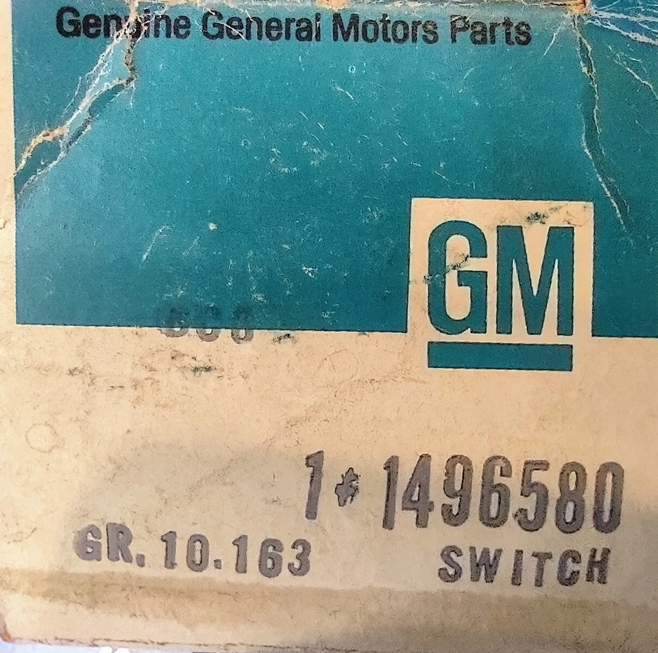 NOS GM 1496580 1971 1972 All Cadillac Windshield Wiper Washer Switch OEM NIB - Image 2 of 4