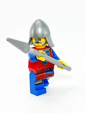 Lego Medieval Castle Lion Knight Spearman / Black Falcon Minifigure 10305 Lot