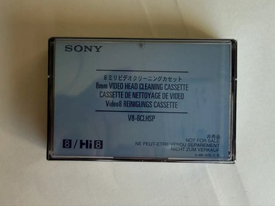SONY V8-6CLHSP 8MM Vidéo 8 Hi8 Tête Nettoyeur Cassette