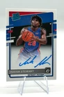 Isaiah Stewart 2020-21 Panini Donruss Optic Rated Rookie Autograph #166 Pistons