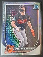 Jackson Holliday 2025 Bowman Chrome Mega Box Mojo Refractor #77 Orioles 