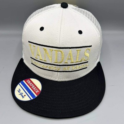 Idaho Vandals Trucker Hat Men White Black NCAA The Game Snap Back Cap New