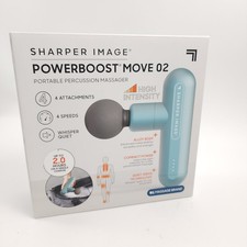 Sharper Image PowerBoost Move Portable Percussion Massager in Teal