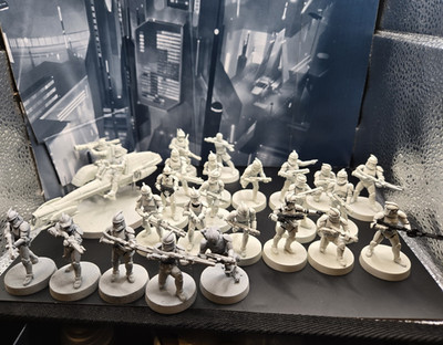 Star Wars Legion Republic Unpainted Miniatures Lot