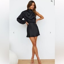 SHEIN Black Elegant Dress