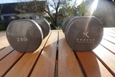 Domyos Gymnastik Hanteln Hantelset 2x 2kg Vinyl