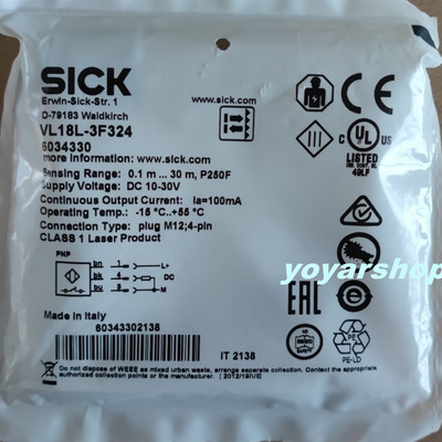 Brand New SICK VL18L-3F324 Sensor Shipping DHL or FedEX