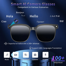 PEJE AI Smart Glasses with Camera, 1080P HD Video Recording Glasses, AI Assistan