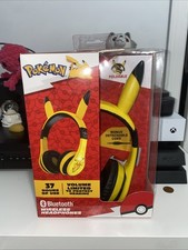 Pokemon Pikachu Headphones Kids Yellow Corded Over Ear Phones