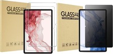 Screen Protector Bundle with Privacy for 11 Inch Galaxy Tab S8/S7 2022/2020