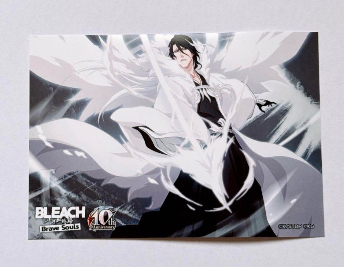 Byakuya Kuchiki Bleach Brave Souls 10th Bromide Art Card 2025 Release