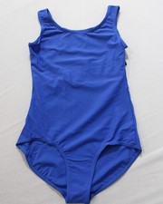 Theatricals Women's Ballet Dance Tank Leotard JK5 Royal Blue Medium NWT
