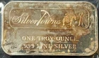 Beautiful TONED Vintage 1 Oz .999 Silver Engelhard SilverTowne Type One Bar!!