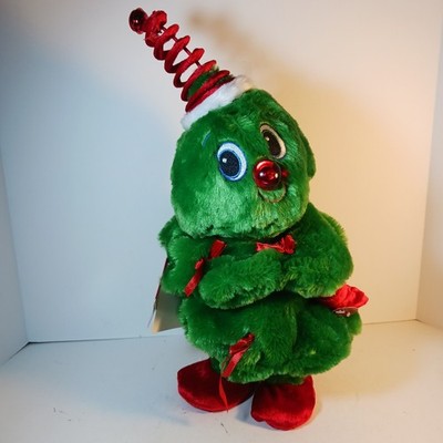 Singing Dancing Lightup Christmas Tree Sings  Rockin' Around the Christmas Tree''