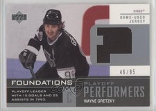 2002-03 Foundations Playoff Performers Silver 46/95 Wayne Gretzky #P-WG HOF 2d8