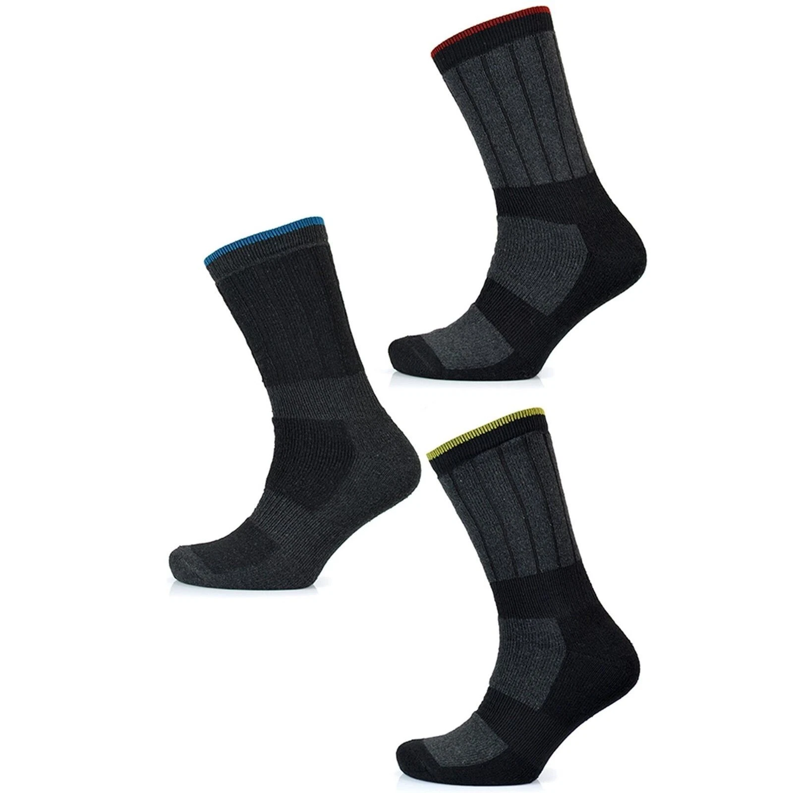 A2Z Mens Crew Work Socks Cosy Lightweight Comfortable 3 Pack Workwear Sock