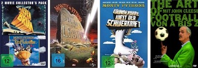 6 DVDs * MONTY PYTHON 4 KLASSIKER KULTFILM SET + BONUS FOOTBALL  # NEU OVP  +''