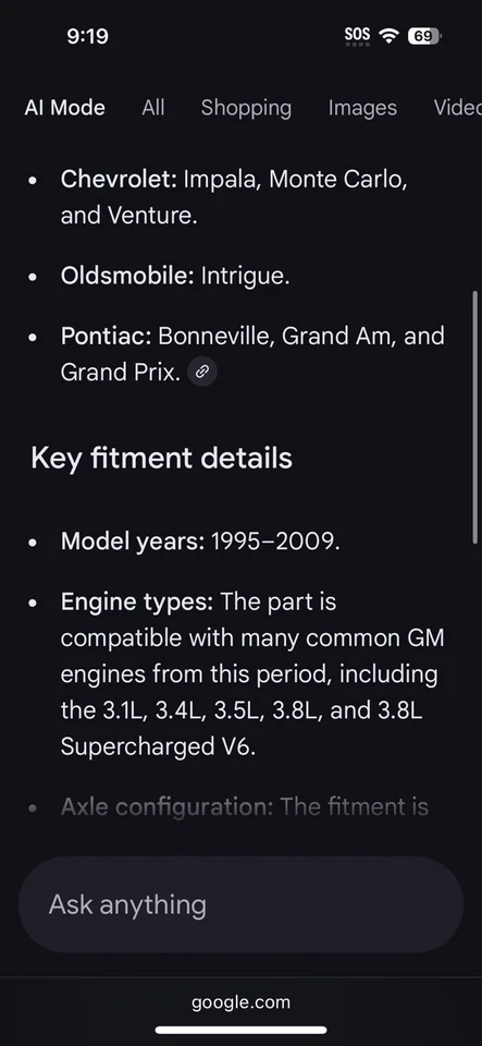 Kit maletero delantero genuino OEM GM 26044380 1995-2009 Buick Pontiac Chevy Cavalier Foto 3 de 4