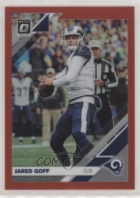 2019 Panini Donruss Optic Red Prizm 54/99 Jared Goff #53 07d9