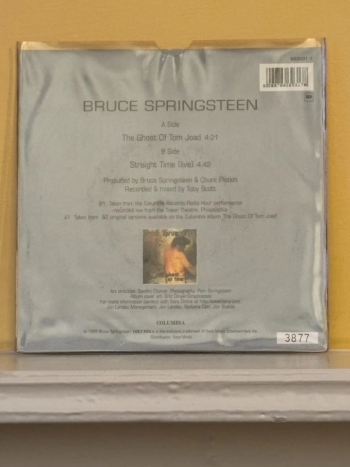 BRUCE SPRINGSTEEN - THE GHOST OF TOM JOAD  - 7" PICTURE DISC SINGLE - Image 4 of 4