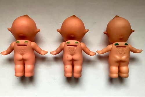 KEWPIE Puppe Lot 3 japanische große SM Vintage Cupie QP Engelsflügel Baby Figur Japan - Bild 4 von 4