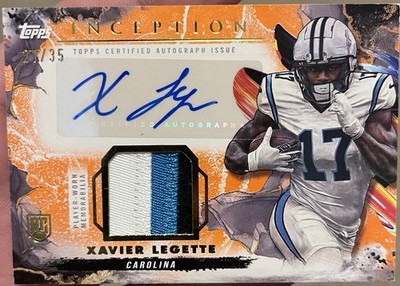 2024 Topps Inception Xavier Legette Tri-color Patch Autograph 21/35