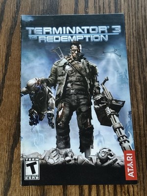 Terminator 3 The Redemption Original PS2 Instruction Manual Only